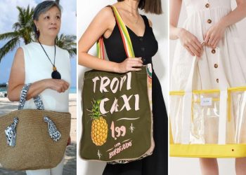 Muitas e belas opções de bolsas de praia